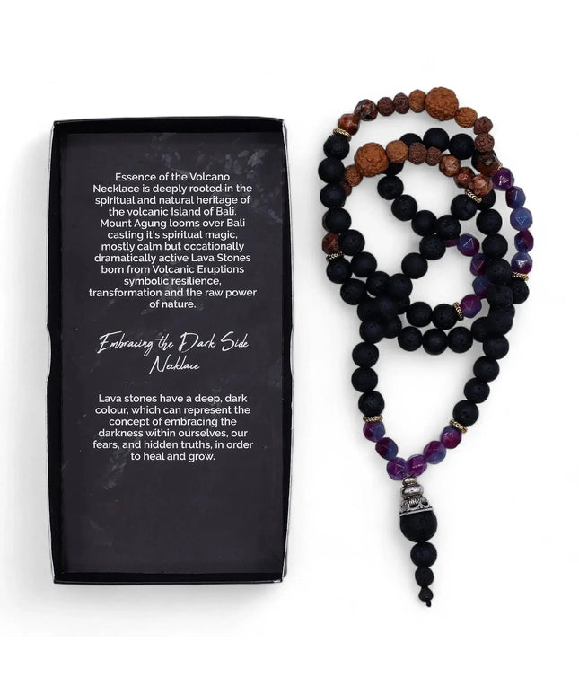 Essence of the Volcano Necklace - Embracing the Dark Side - Bee my Gift