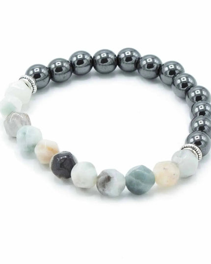 Faceted Gemstone Bracelet - Magnetic Mountain Jade - Bee my Gift