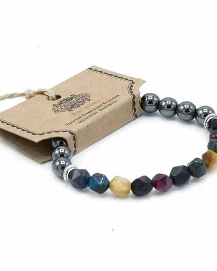 Faceted Gemstone Bracelet - Magnetic Rainbow - Bee my Gift