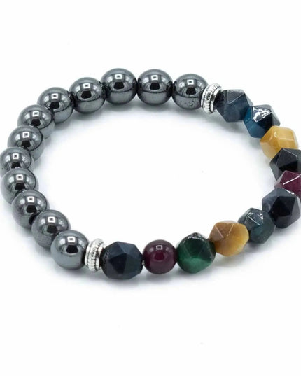 Faceted Gemstone Bracelet - Magnetic Rainbow - Bee my Gift