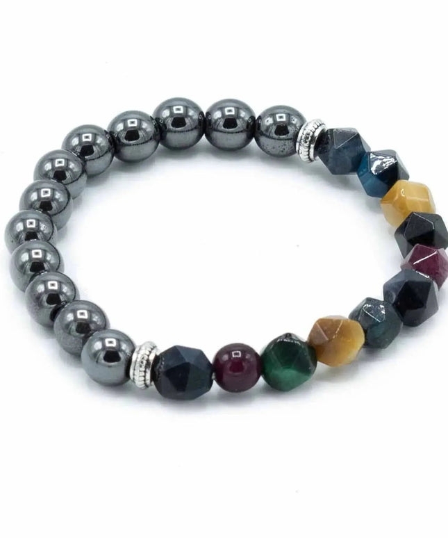 Faceted Gemstone Bracelet - Magnetic Rainbow - Bee my Gift