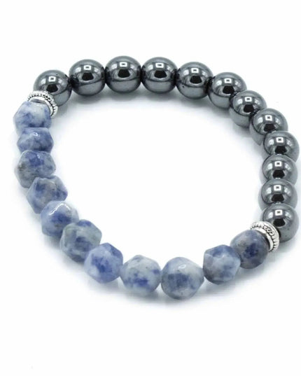 Faceted Gemstone Bracelet - Magnetic Sodalite - Bee my Gift