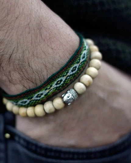 Fragrant Sandal Beads & Buddah Bangle - Bee my Gift