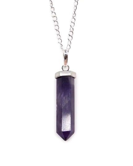 Gemstone Classic Point Pendant - Amethyst - Bee my Gift