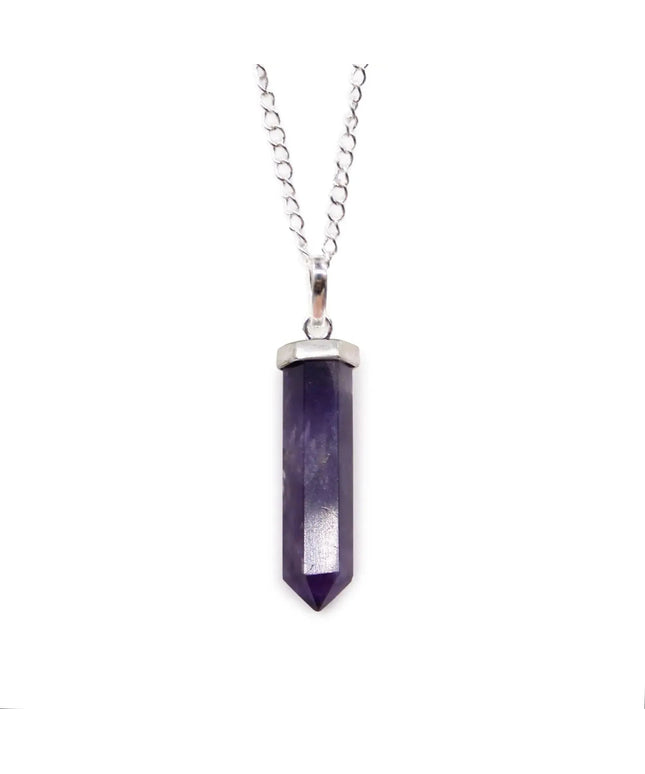 Gemstone Classic Point Pendant - Amethyst - Bee my Gift