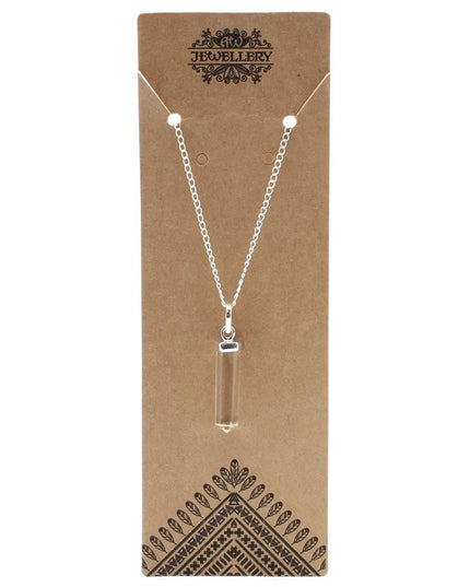 Gemstone Classic Point Pendant - Rock Quartz - Bee my Gift