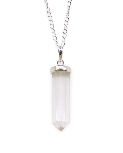 Gemstone Classic Point Pendant - Rock Quartz - Bee my Gift