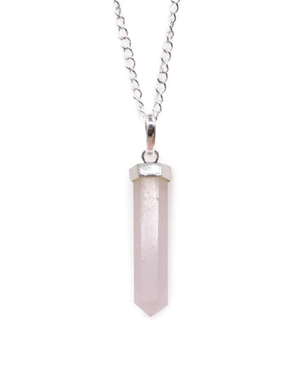 Gemstone Classic Point Pendant - Rose Quartz - Bee my Gift