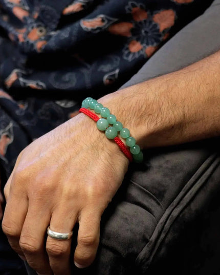 Gemstone Double Power Bracelets - Jade - Bee my Gift