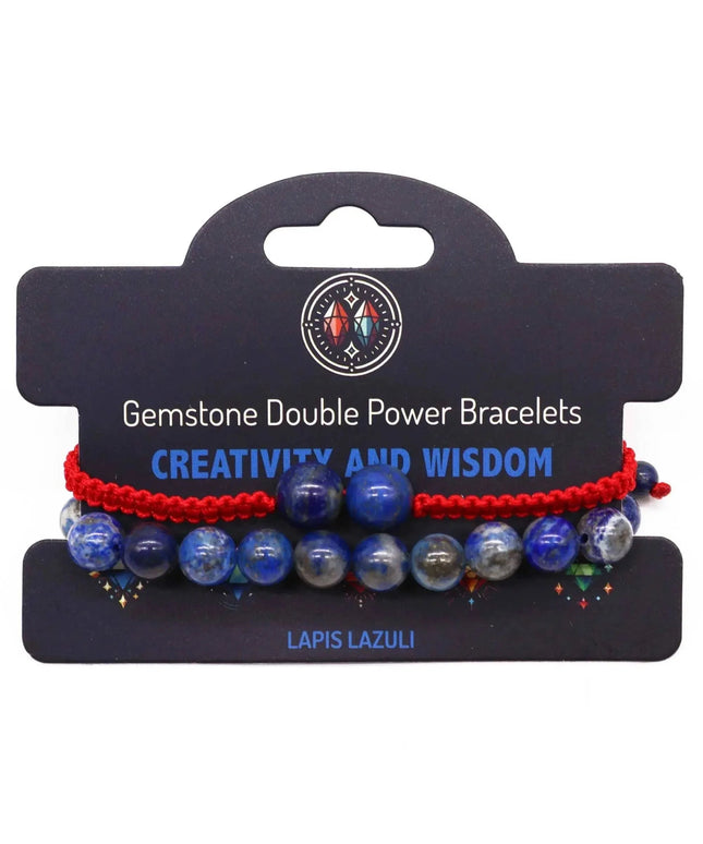 Gemstone Double Power Bracelets - Sodalite - Bee my Gift