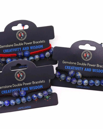 Gemstone Double Power Bracelets - Sodalite - Bee my Gift