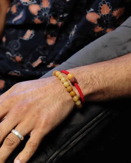 Gemstone Double Power Bracelets - Yellow Aventurine - Bee my Gift