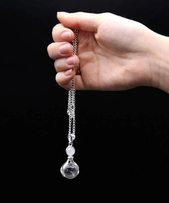 Gemstone Healing Hands Pendant - Black Agate - Bee my Gift