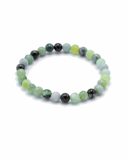 Gemstone Manifestation Bracelet - Olive Jade - Healing - Bee my Gift