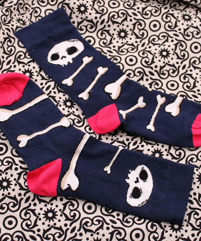 Hop Hare Bamboo Socks (36 - 40) - Skulls and Bones - Bee my Gift