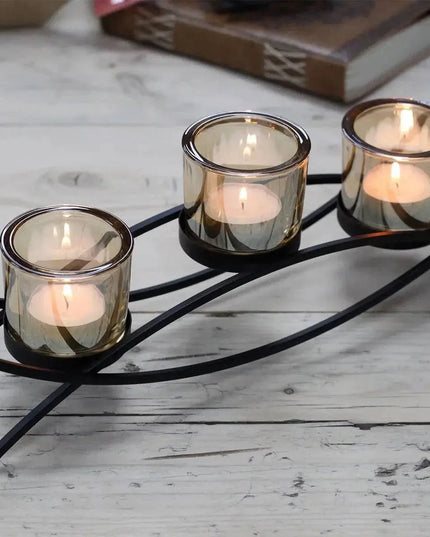 Iron Votive Candle Holder for Centerpiece Decoration - Bee my Gift