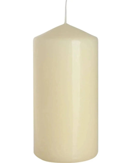 Ivory Pillar Candle 60x120mm for Long Lasting Burn - Bee my Gift