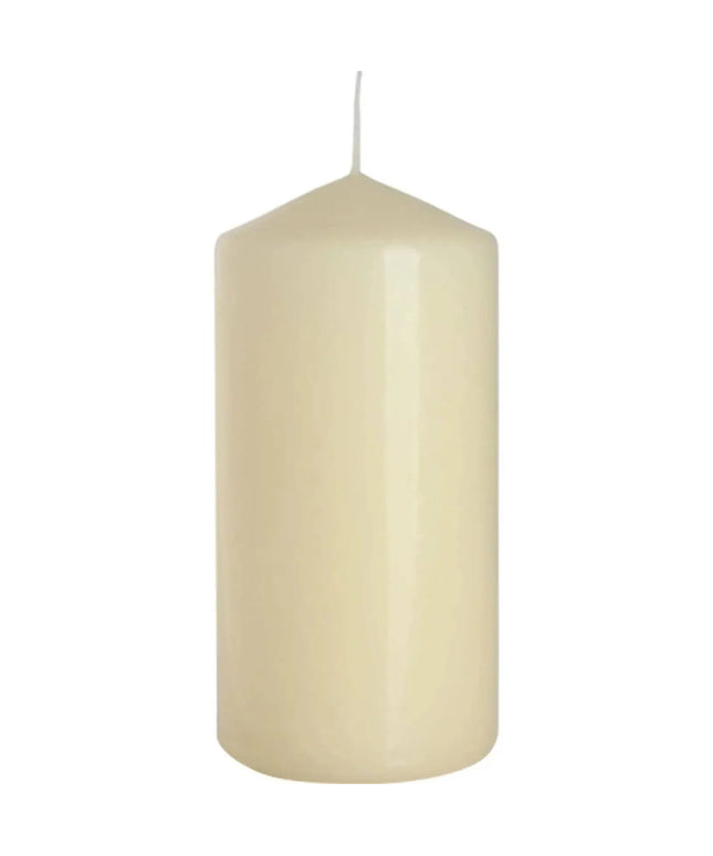Ivory Pillar Candle 60x120mm for Long Lasting Burn - Bee my Gift