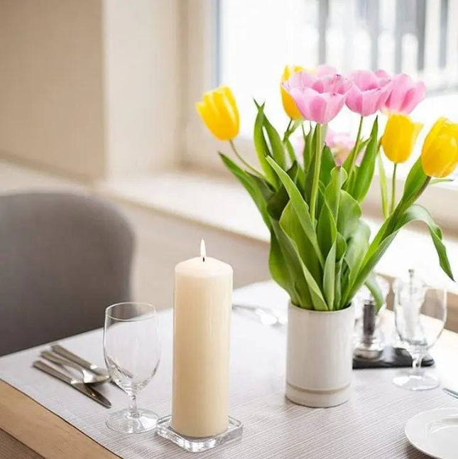 Ivory Pillar Candle 60x150mm with 48h Burn Time - Bee my Gift