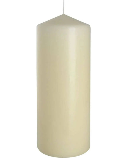 Ivory Pillar Candle 80x200mm for Long Lasting Use - Bee my Gift