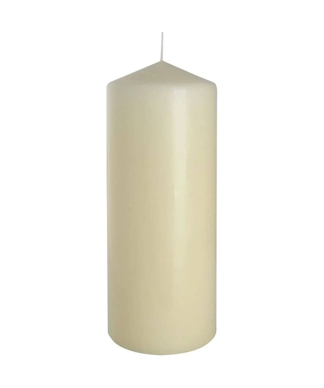 Ivory Pillar Candle 80x200mm for Long Lasting Use - Bee my Gift