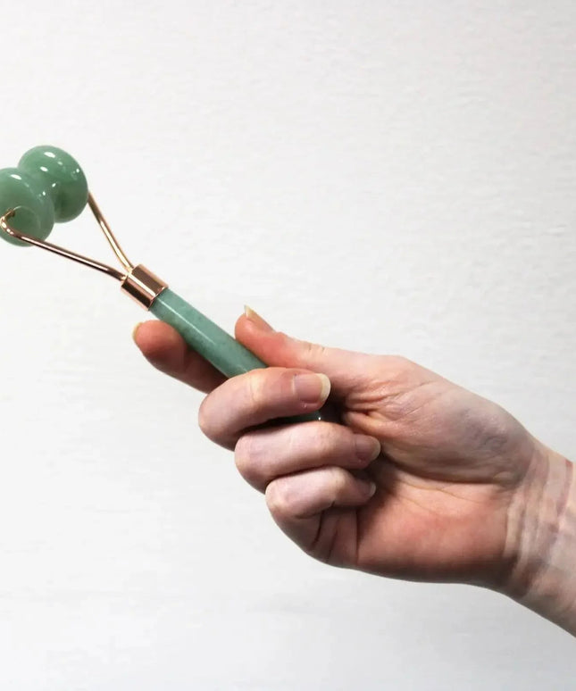 Jade Gemstone Mini Roller - Natural Skincare Tool - Bee my Gift