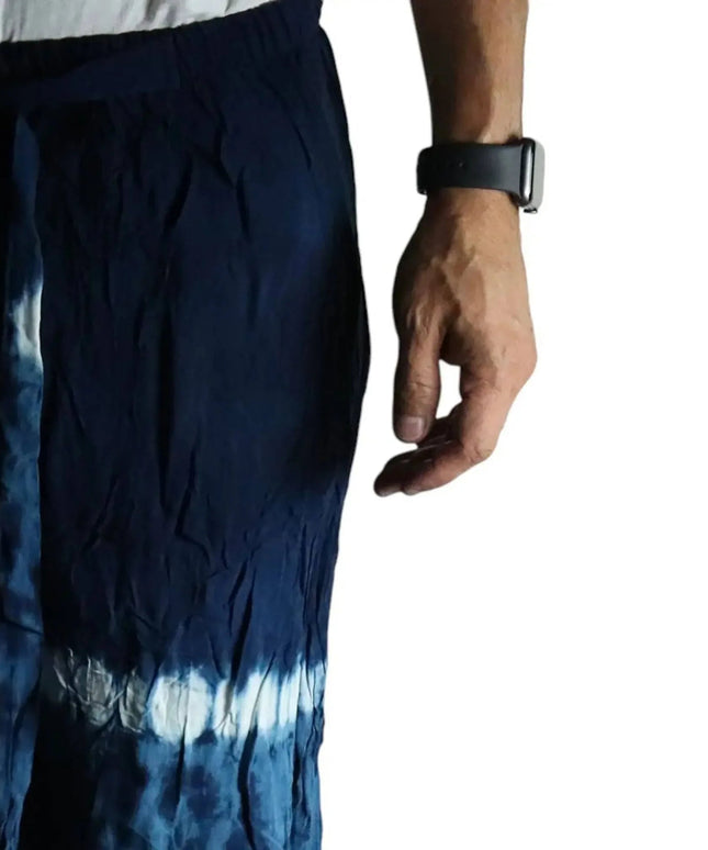 Japanese Style Lounge Pants - Teal & Orange - M - Bee my Gift