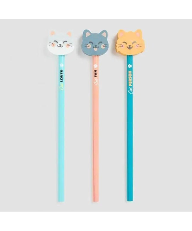 KIT DE 3 Lápis para cat lovers! - Bee my Gift