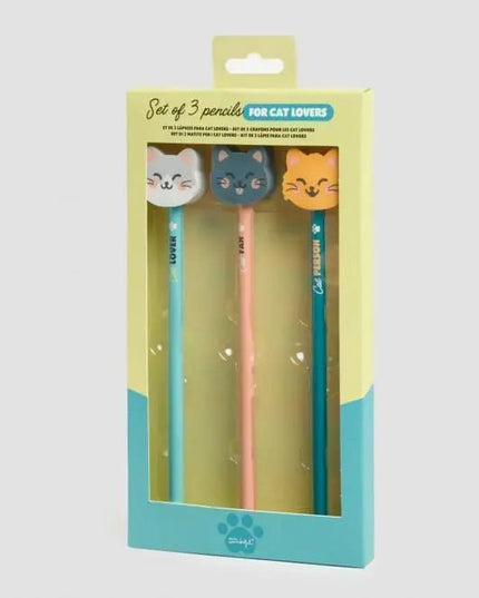 KIT DE 3 Lápis para cat lovers! - Bee my Gift