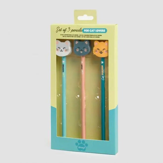 KIT DE 3 Lápis para cat lovers! - Bee my Gift