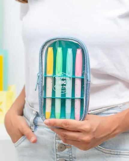 KIT de sublinhadores com estojo let the fun begin - Bee my Gift