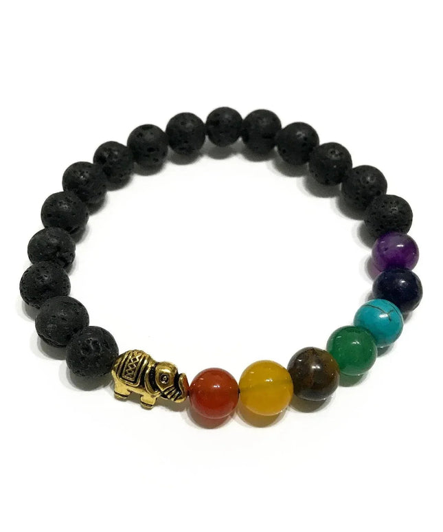 Lava Stone Bracelet - Elephant Chakra - Bee my Gift