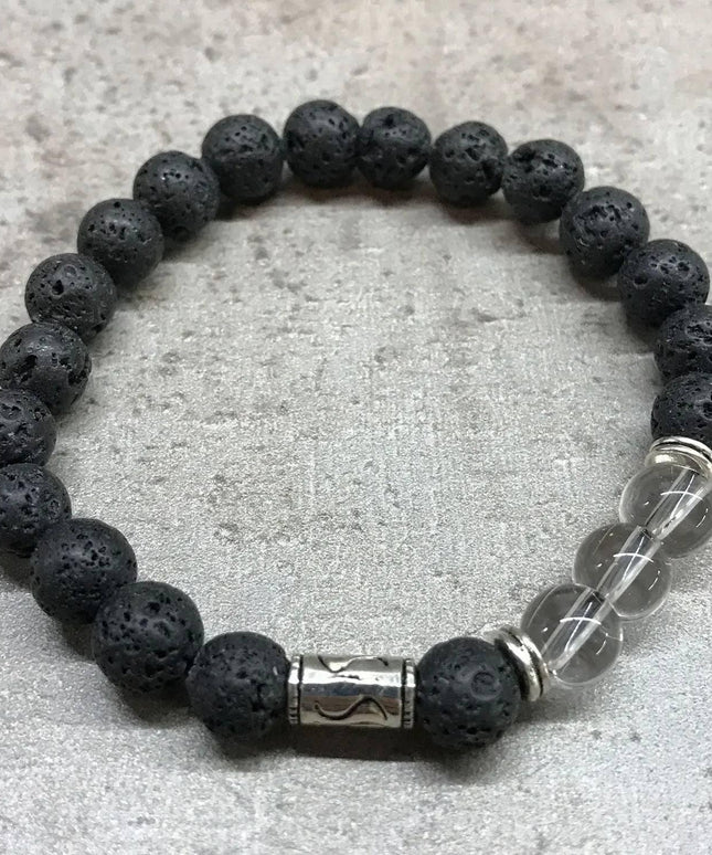 Lava Stone Bracelet - Tribal Rock Quartz - Bee my Gift