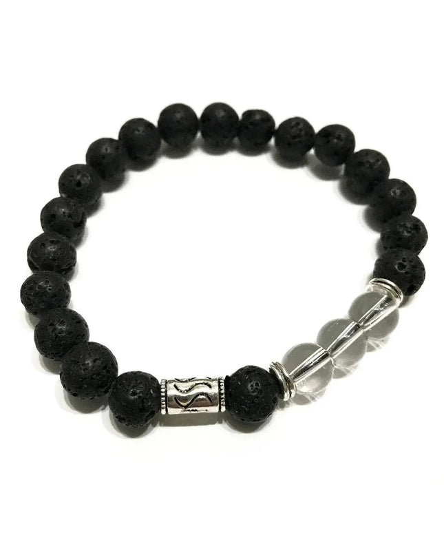 Lava Stone Bracelet - Tribal Rock Quartz - Bee my Gift