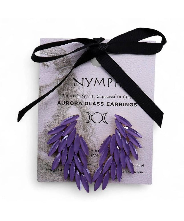 Lavender - Vintage Glass - Angel Wings - Earrings - Bee my Gift