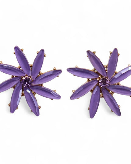 Lavender - Vintage Glass - Flowers - Earrings - Bee my Gift