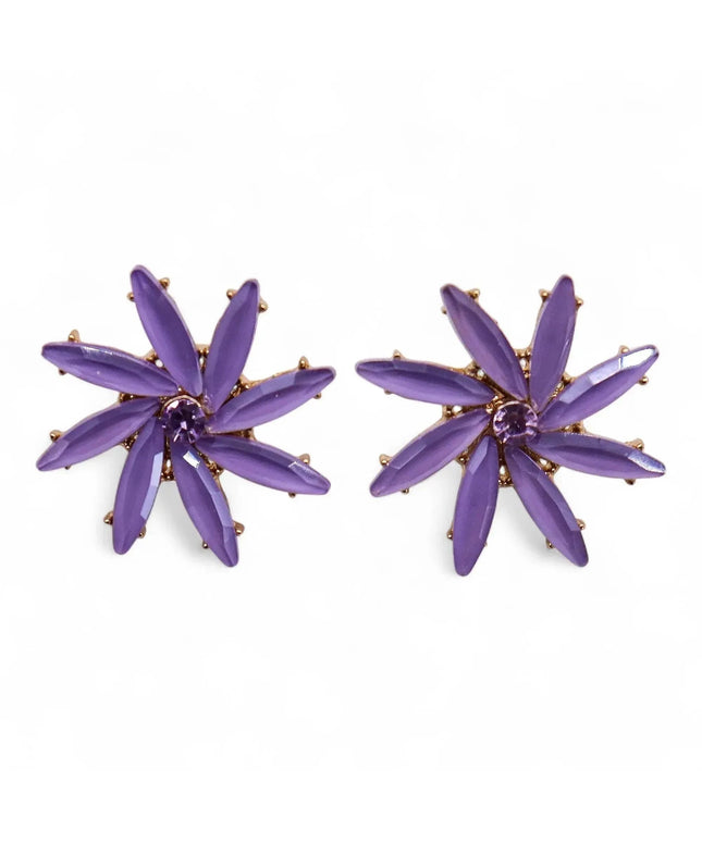 Lavender - Vintage Glass - Flowers - Earrings - Bee my Gift
