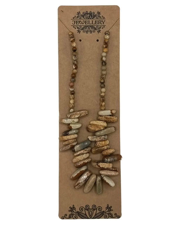 Longstone Gem Necklace - Map Stone - Bee my Gift