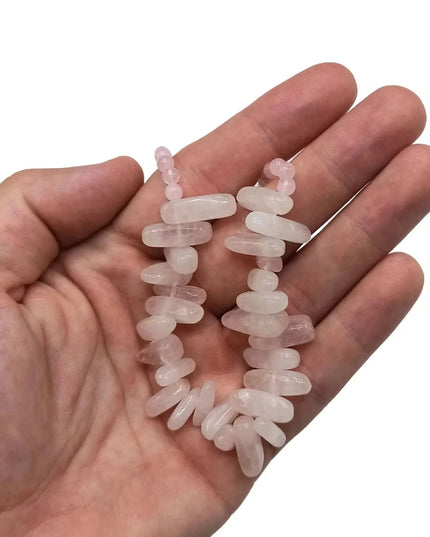 Longstone Gem Necklace - Rose Quartz - Bee my Gift