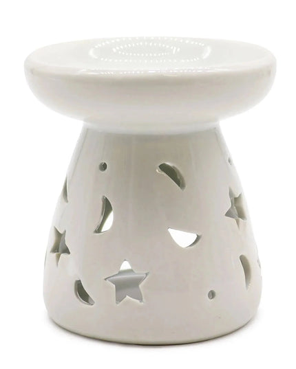Lrg Classic White Oil Burner for Fragrance and Decor - Bee my Gift