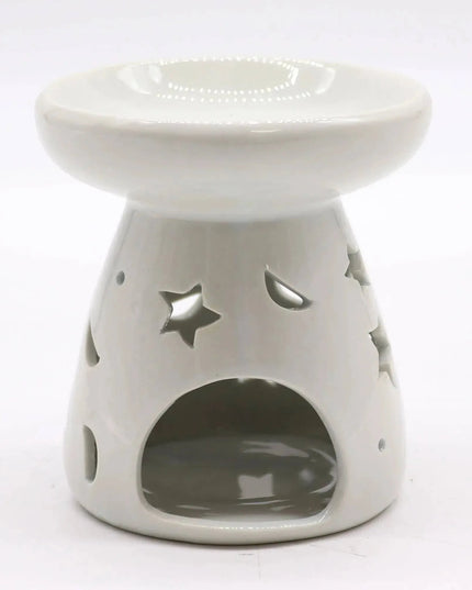 Lrg Classic White Oil Burner for Fragrance and Decor - Bee my Gift