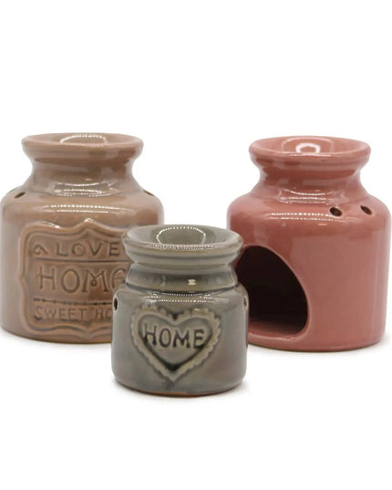 Lrg Home Oil Burner - Gray - Love Home Sweet Home - Bee my Gift