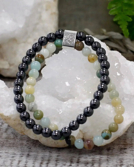 Magnetic Gemstone Bracelet - Amazonite - Bee my Gift
