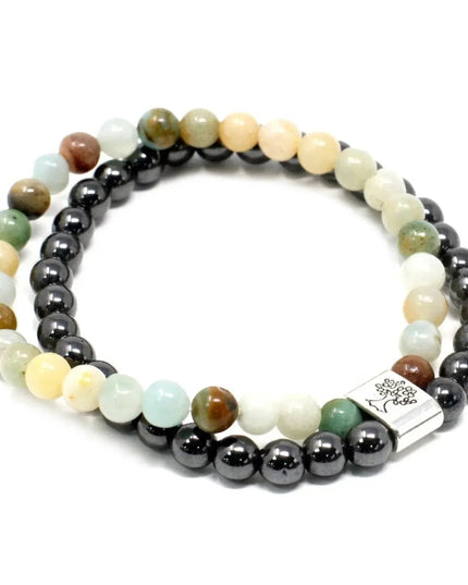 Magnetic Gemstone Bracelet - Amazonite - Bee my Gift