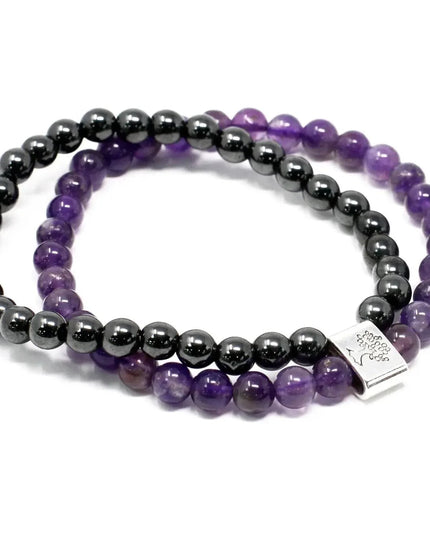 Magnetic Gemstone Bracelet - Amethyst - Bee my Gift