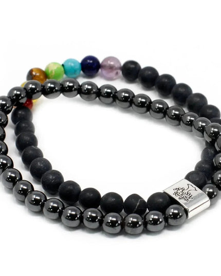 Magnetic Gemstone Bracelet - Black Stone Chakra - Bee my Gift