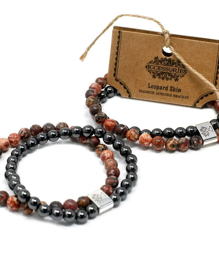 Magnetic Gemstone Bracelet - Leopard Skin - Bee my Gift