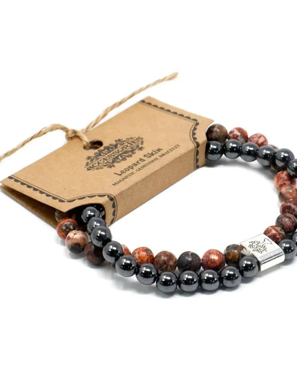 Magnetic Gemstone Bracelet - Leopard Skin - Bee my Gift