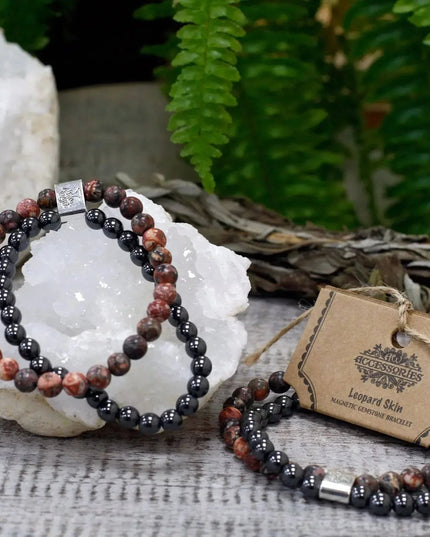 Magnetic Gemstone Bracelet - Leopard Skin - Bee my Gift
