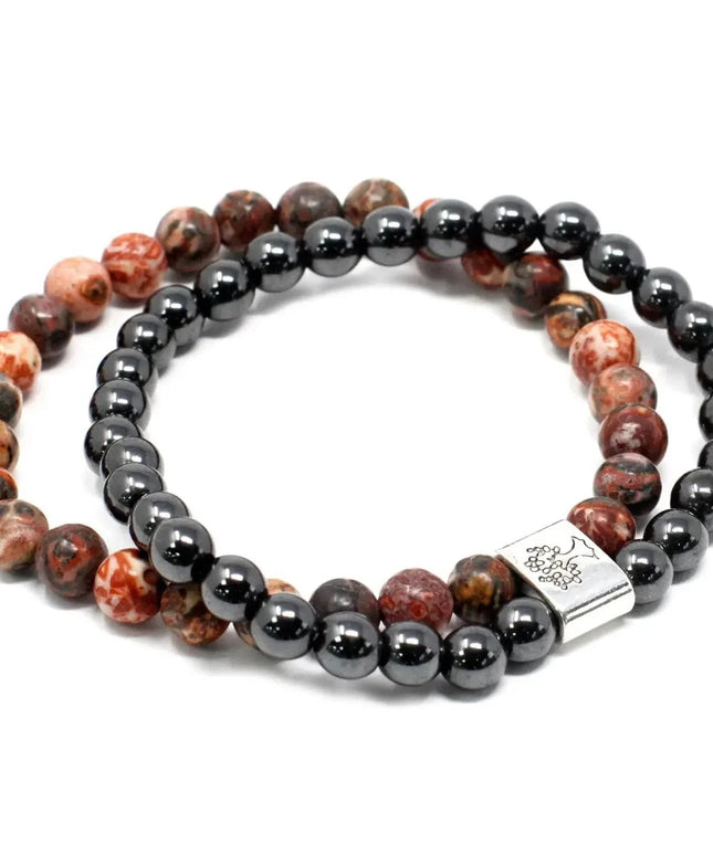 Magnetic Gemstone Bracelet - Leopard Skin - Bee my Gift